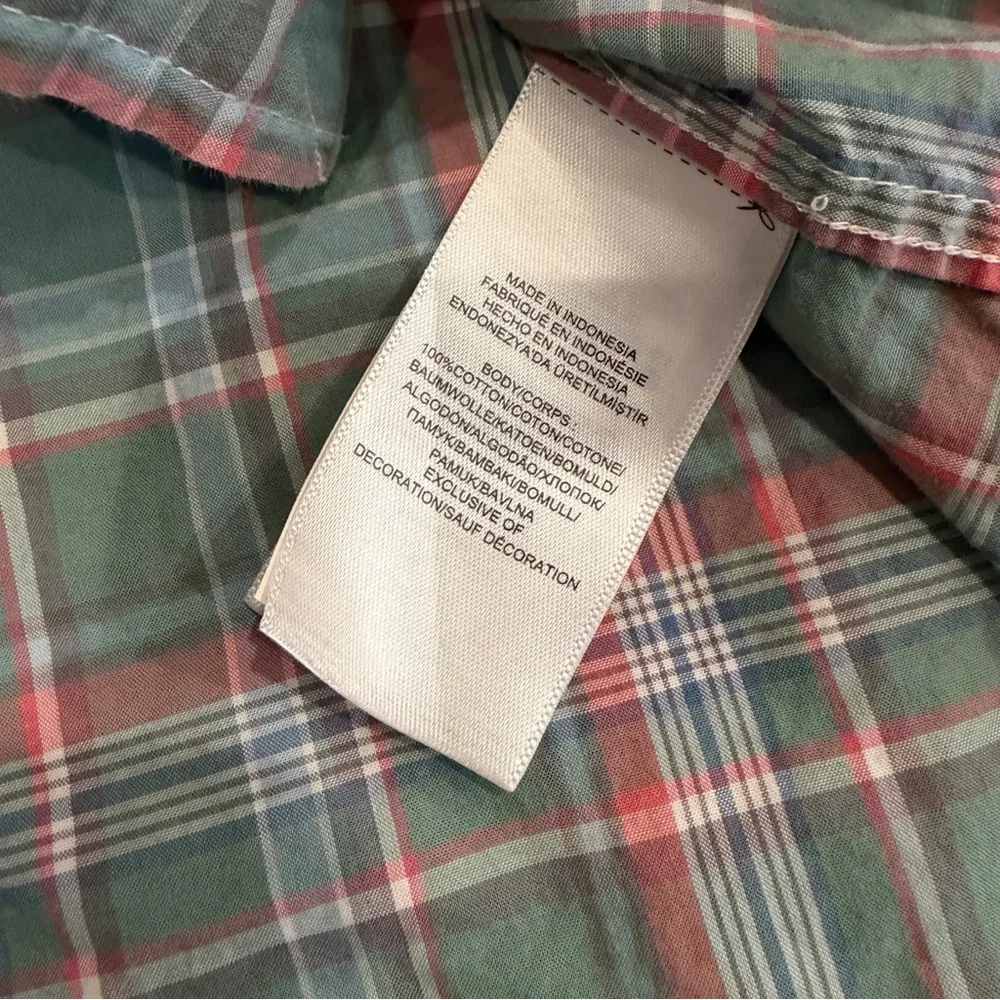 Ralph Lauren Long Sleeve Plaid Button Shirt Easter Spring Boys 10 12